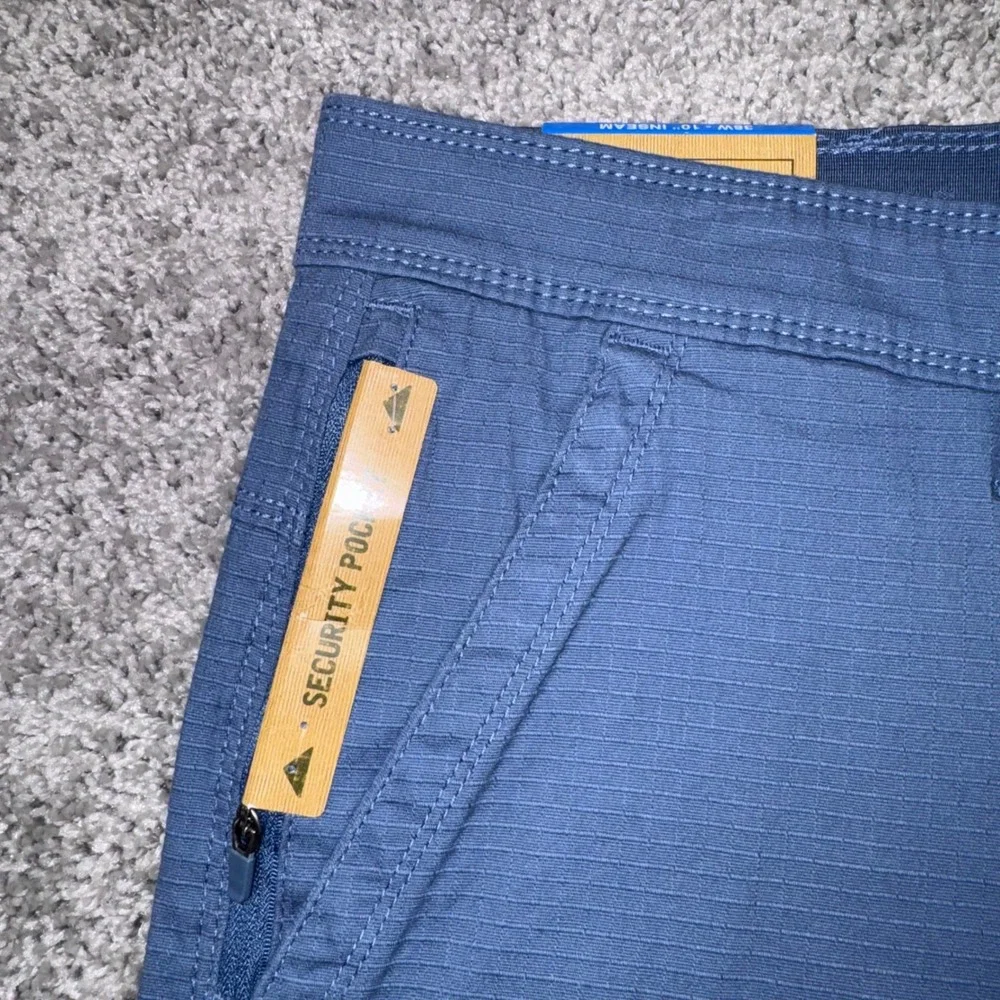 Weatherproof Utility Short Mens Stretch Rip-Stop Blue 38 NEW